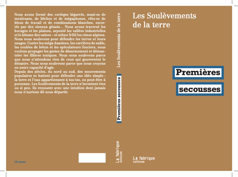 Couverture du livre des Soulèvements de la Terre