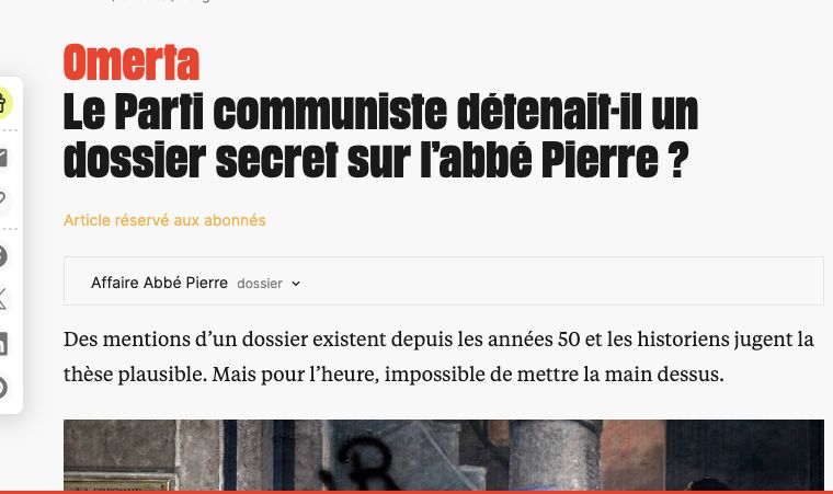 article Libé abbé Pierre