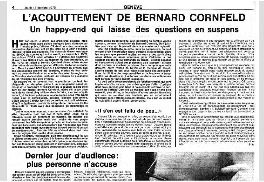 Tribune de Genève, 1979